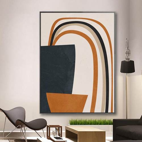 北欧风格装饰画轻奢客厅餐厅墙上挂画现代简约样板间抽象壁画墙画