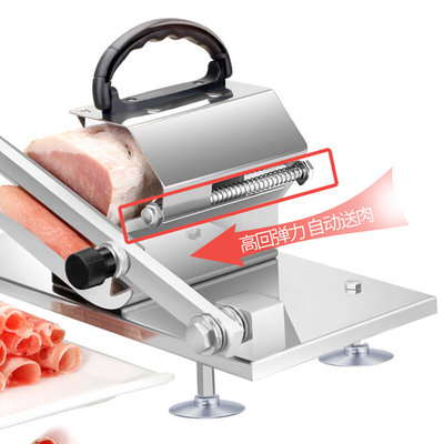 定制自动送肉牛羊肉切片机切肉机家用商用手动肉片刨肉肥牛羊肉卷