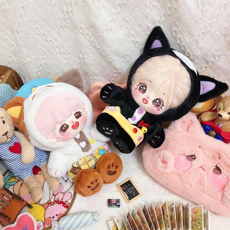 娃衣20cm可爱猫咪连体卫衣外套男娃衣服无属性毛绒公仔女娃换装衣,模玩/动漫/周边/娃圈三坑/桌游,棉花娃娃/毛绒玩具娃衣,淘宝优惠券,粉丝福利购,淘宝优惠卷
