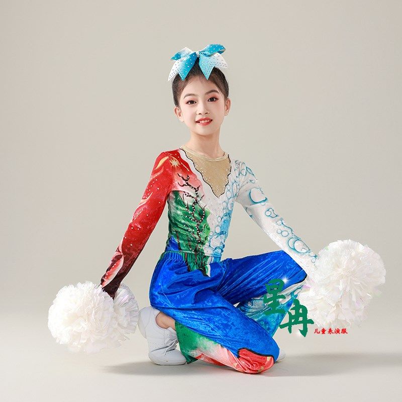 健美操服装成人团体套p装健身体操演出服男女竞技比赛服啦啦队舞