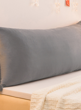 高级质感 灰色床头防撞软v包床上长条靠枕靠垫大靠背绑带可拆洗