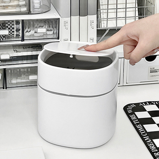 桌面垃圾桶可爱小号家用办公室纸篓迷你垃圾篓卧室床头床上收纳桶