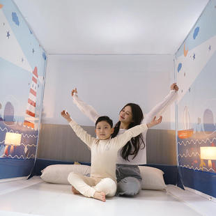 2021新款 家用蚊帐防m摔儿童加密加厚防尘支架方便拆洗1.8m1.5米1.