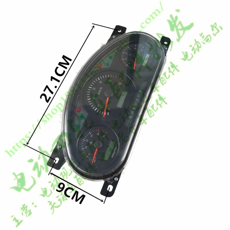 朗晴玛西尔绿通四轮电动观光游览巡逻车G4872V电子组合数字仪表盘