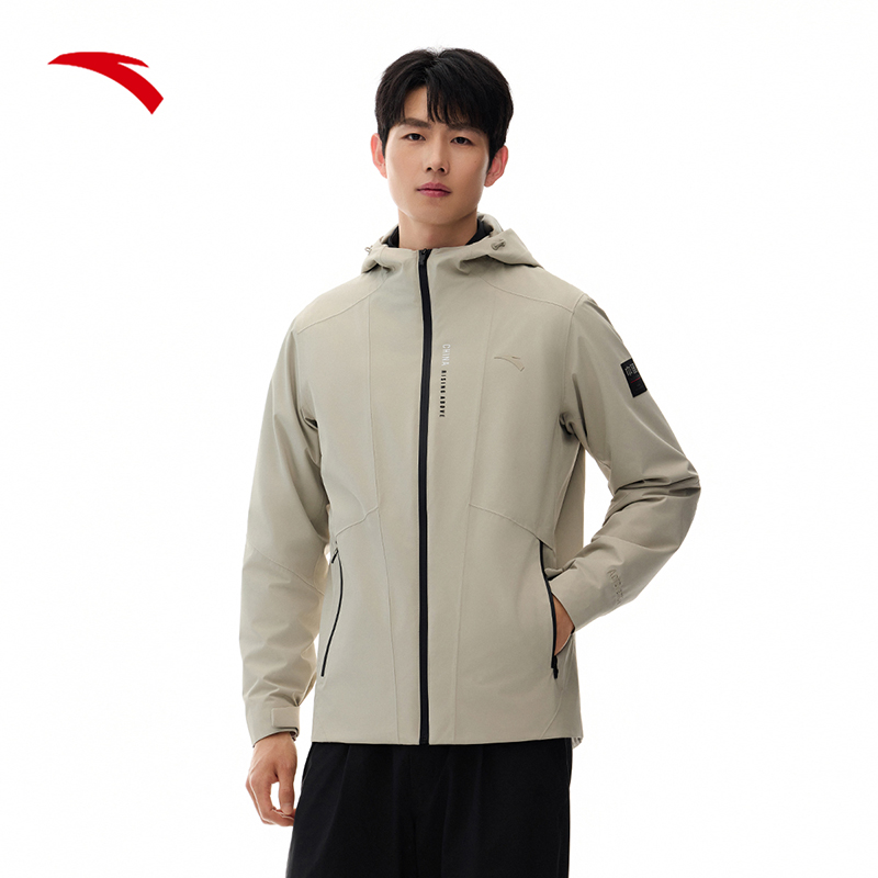 安踏冲锋衣男2025春季新款徒步登山服防风外套夹克上衣152517622