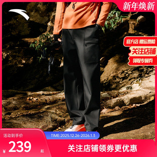 户外防泼水运动长裤 直筒裤 男士 加绒工装 子 冬季 安踏大地之壳3.0