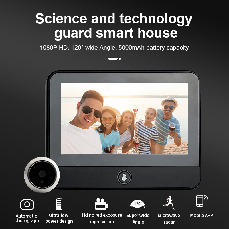 2023 WIFI Video&Audio Peephole Viewer 4.3