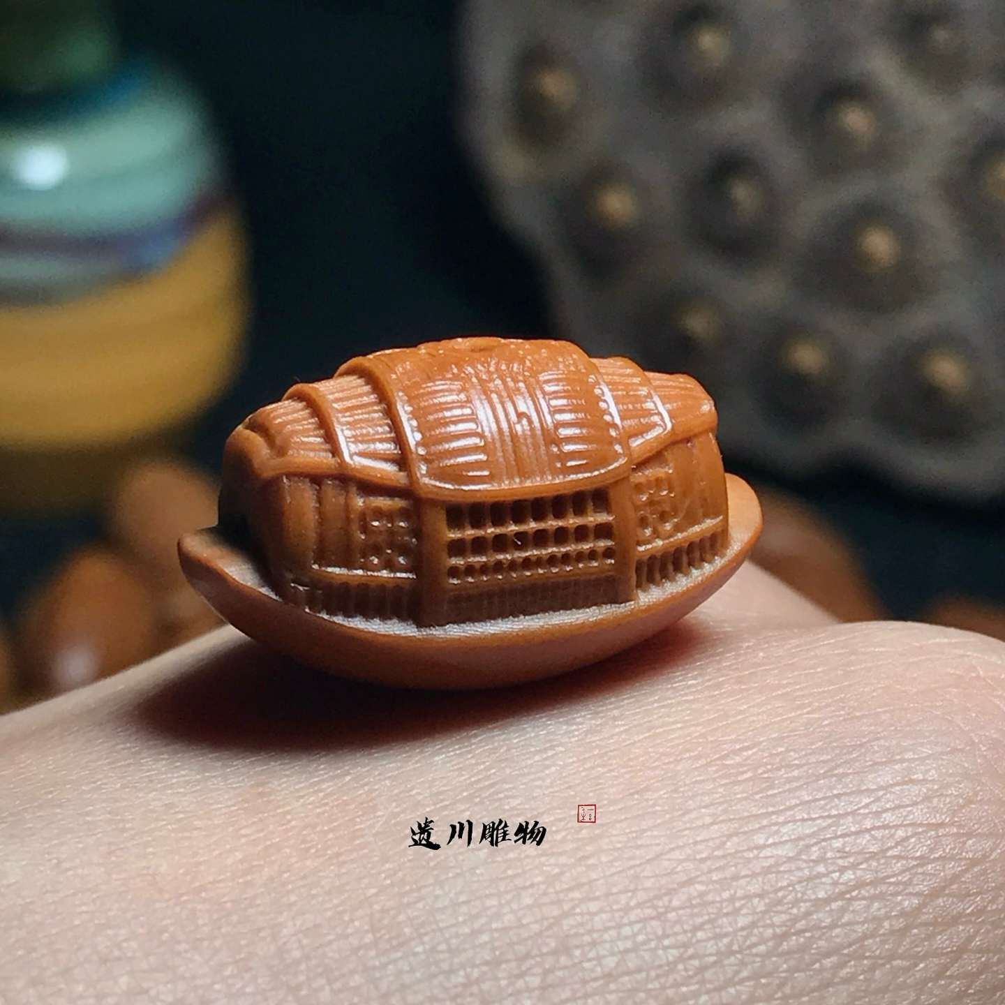 橄榄核雕苏工核舟记一帆风顺男女文玩手串DIY吊坠摆件创意礼物船