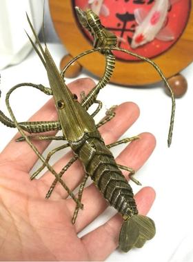 中国非遗文化棕编动物小龙虾仿真昆虫儿动物摆件草编虾