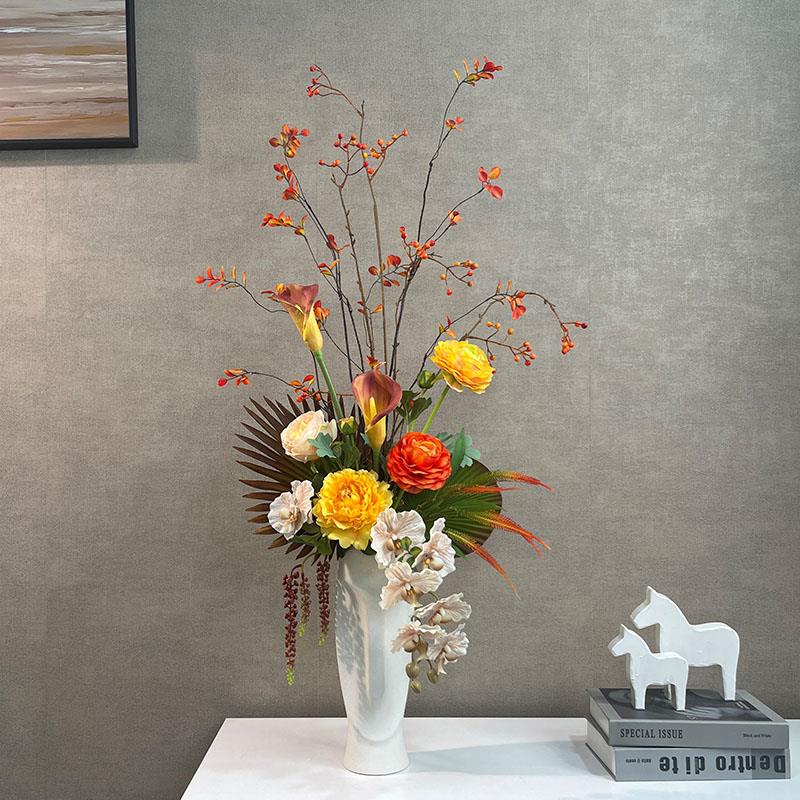 壁龛花艺仿真花墙洞假花摆件墙凹槽仿真高档花墙格子装饰槽仿生花