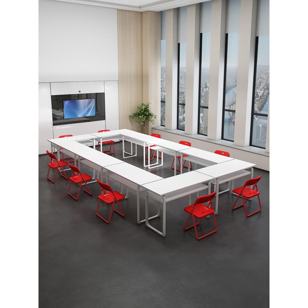 简易长方形办公桌会议长条培训桌长桌餐桌简约课桌椅组合学习桌子