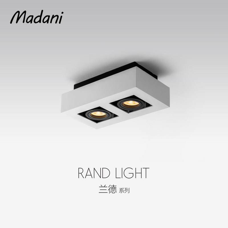 麦丹妮 双头led射灯明装无主灯客厅两头斗胆灯现代北欧卧室灯具,家装灯饰光源,明装射灯,淘宝优惠券,粉丝福利购,淘宝优惠卷