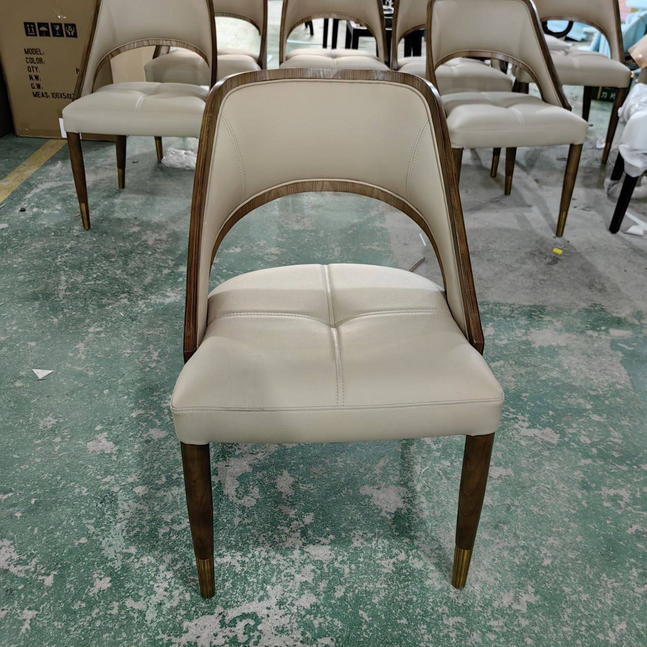 木之里现代简约酒店实木休闲接待网红设计师高档餐椅木椅子