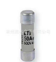 品质保险丝管 ETI 14X51 25A gG 熔断器体 500V 100kA 2630013