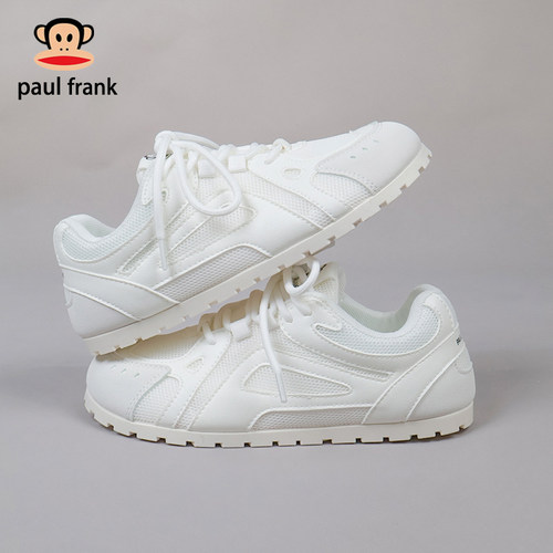 大嘴猴春季透气百搭小白板鞋女