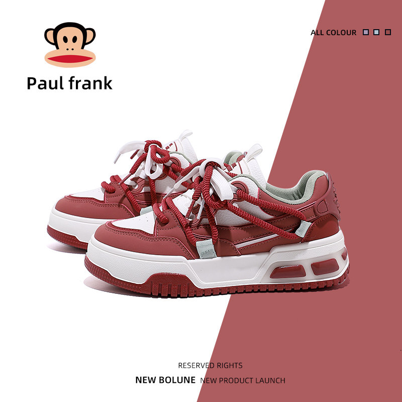 大嘴猴女鞋新款红色新年ins百搭鞋子潮流休闲板鞋校园舒适休闲鞋