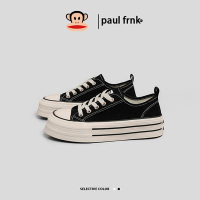 大嘴猴厚底帆布鞋2025秋季新款