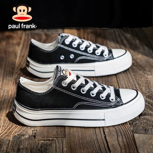 不累脚多巴胺女休闲鞋 大嘴猴低帮学院风帆布鞋 2025秋冬厚底小白鞋