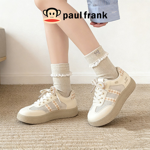 大嘴猴夏季透气厚底德训女鞋