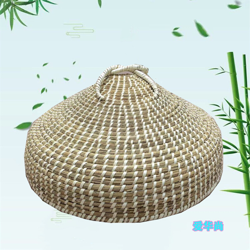 草编芦苇大锅盖草盖子老式笼帽蒸锅盖配件铁锅柴锅铝锅帽法式