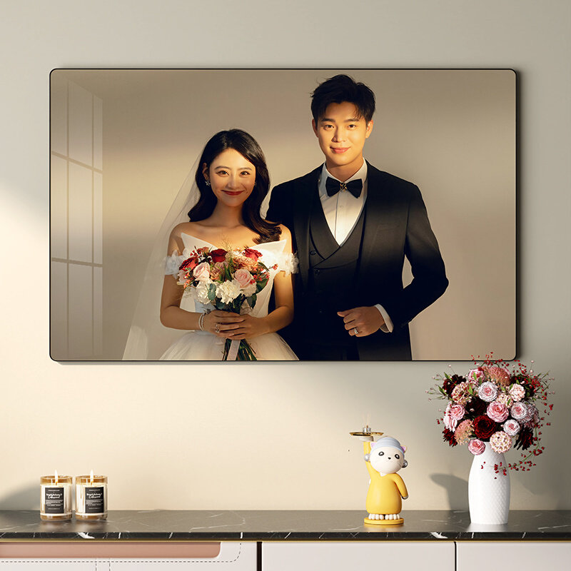 婚纱照相框定制洗照片放大挂墙卧室床头结婚照相片全家打印制作