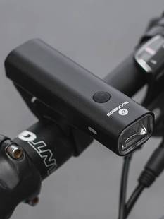 洛克兄弟自行车灯夜骑强光手电筒USB充电前灯防雨山地车骑行装备