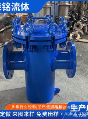 篮式过滤器快开蓝氏过滤器管道除污器T型过滤器不锈钢提篮滤网