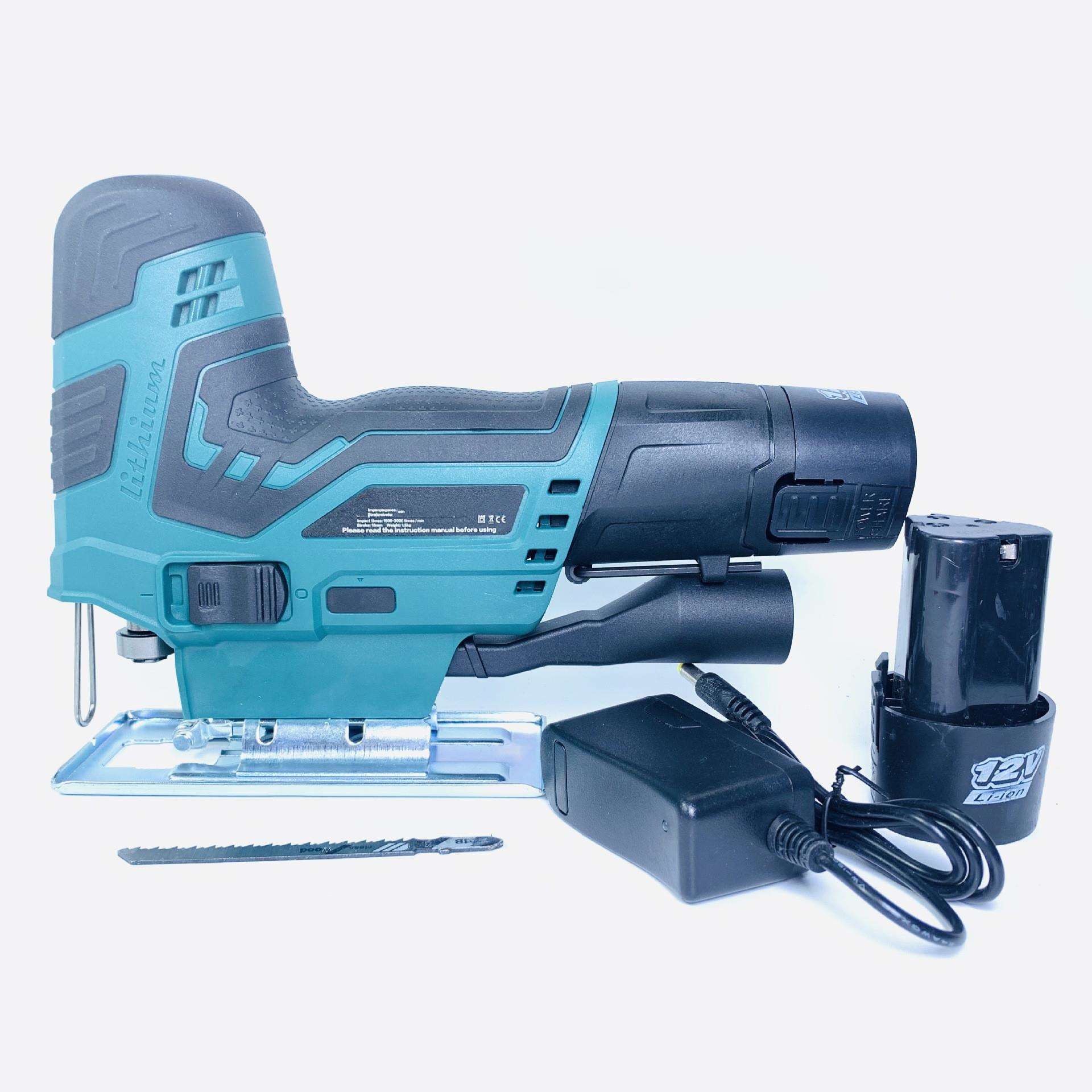 12V手持电动曲线锯小型多功能切割机木工电锯拉花手电锯线锯工具