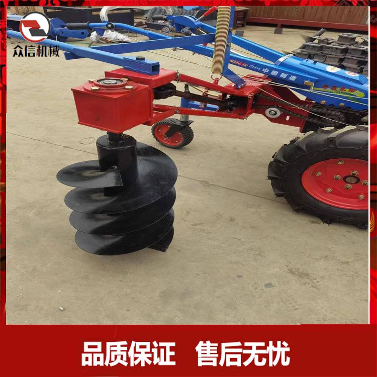 手扶挖坑机 挖树坑机子打洞机打桩机手扶拖拉机带动