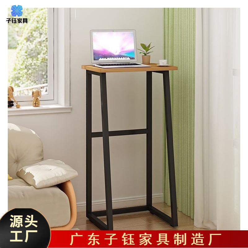 工作台站着学习桌加高桌子站立办公现代移动简易桌子家用简约站立