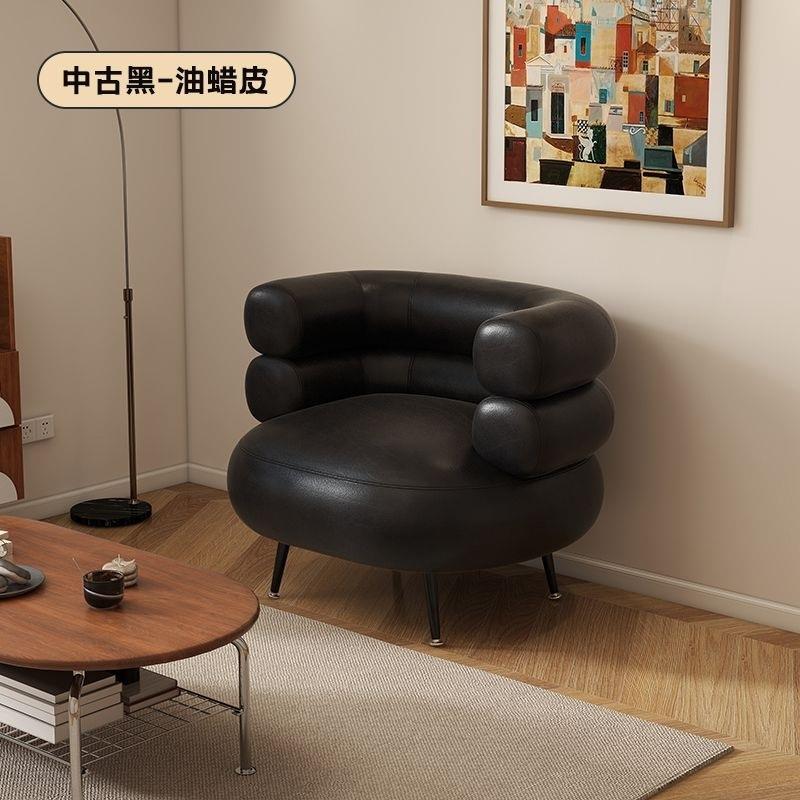 家用卧室轻奢化妆椅梳妆台凳子舒适久坐椅子休闲单人沙发美甲椅子