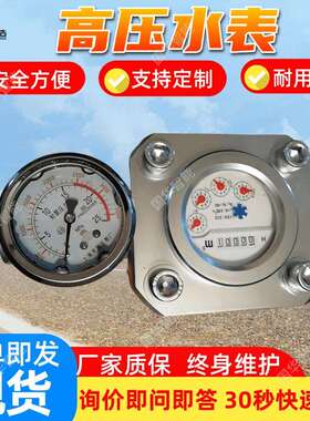 读数直观ZGS-6高压水表 国华智能货源充足 矿用高压水表