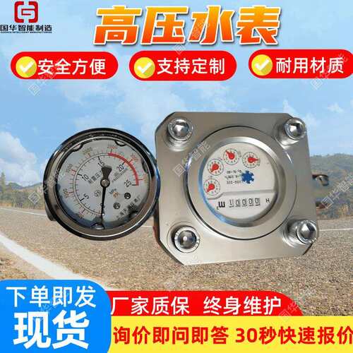 读数直观ZGS-6高压水表 国华智能货源充足 矿用高压水表