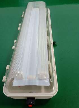 防爆LED三防日光灯 T8双管1.2米防腐防爆三防灯支架 应急防爆灯壳