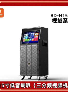 贝德音箱视域系列 BD-H1505视频音响 15寸广场舞K歌视频机一体机