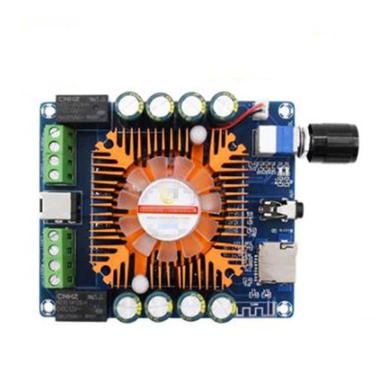 XH-A393 车载音响改装蓝牙数字功放板动力足TDA7388原装进口50W*4