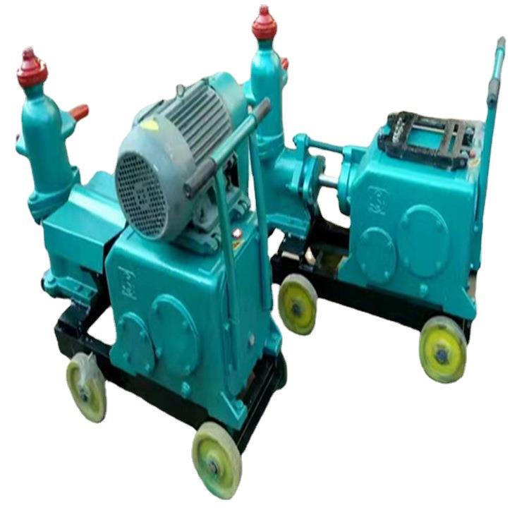 小型单缸活塞式注浆机隧道桥梁预应力UB3压浆机路面水泥HJB灌浆机