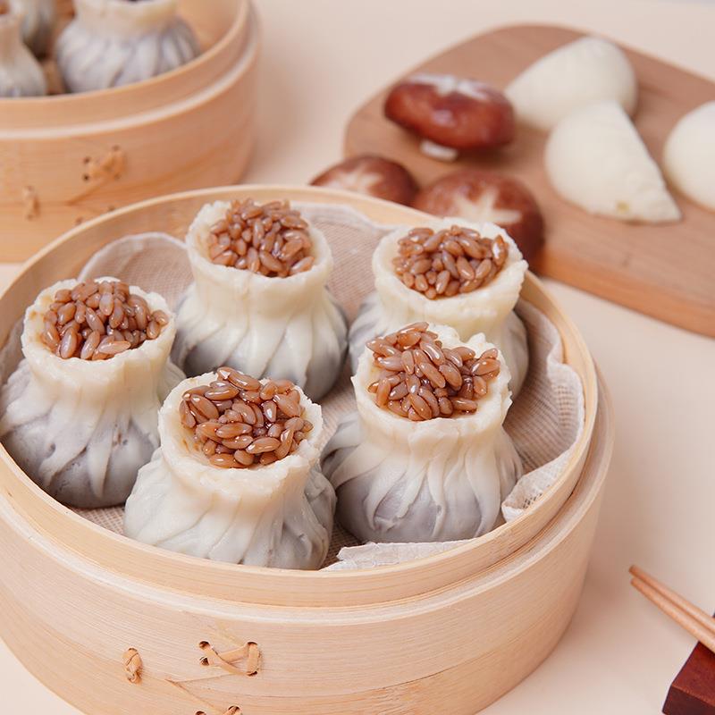 仿真烧麦模型趣味短视频整蛊道具仿真早餐食玩烧麦冰箱贴