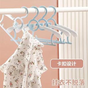 多功能儿童衣架婴幼儿专用晾晒衣服可伸缩塑料宝宝防滑衣撑 新款