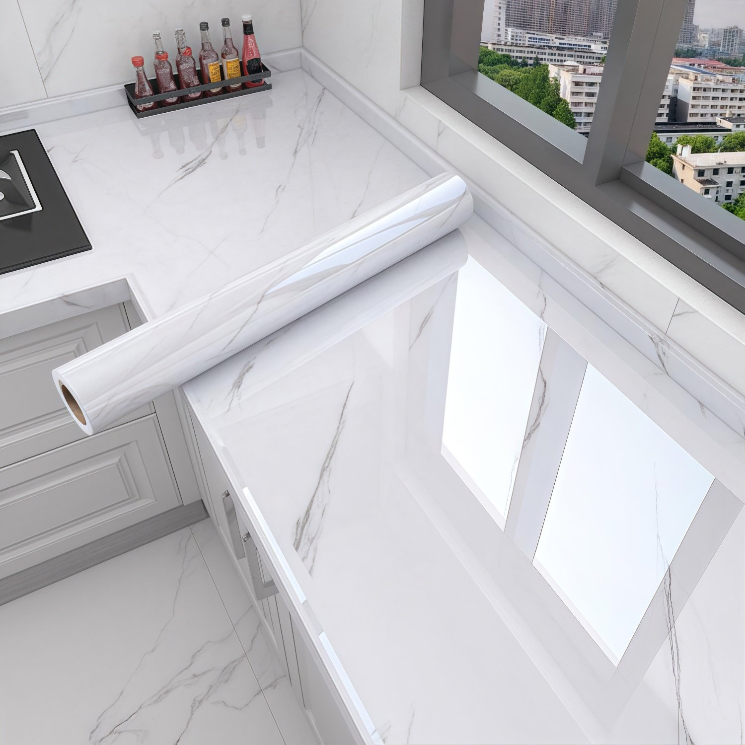 防水防火耐高温厨房防油贴纸灶台台面自粘加厚保护膜大理石墙纸,家居饰品,文化墙贴,淘宝优惠券,粉丝福利购,淘宝优惠卷