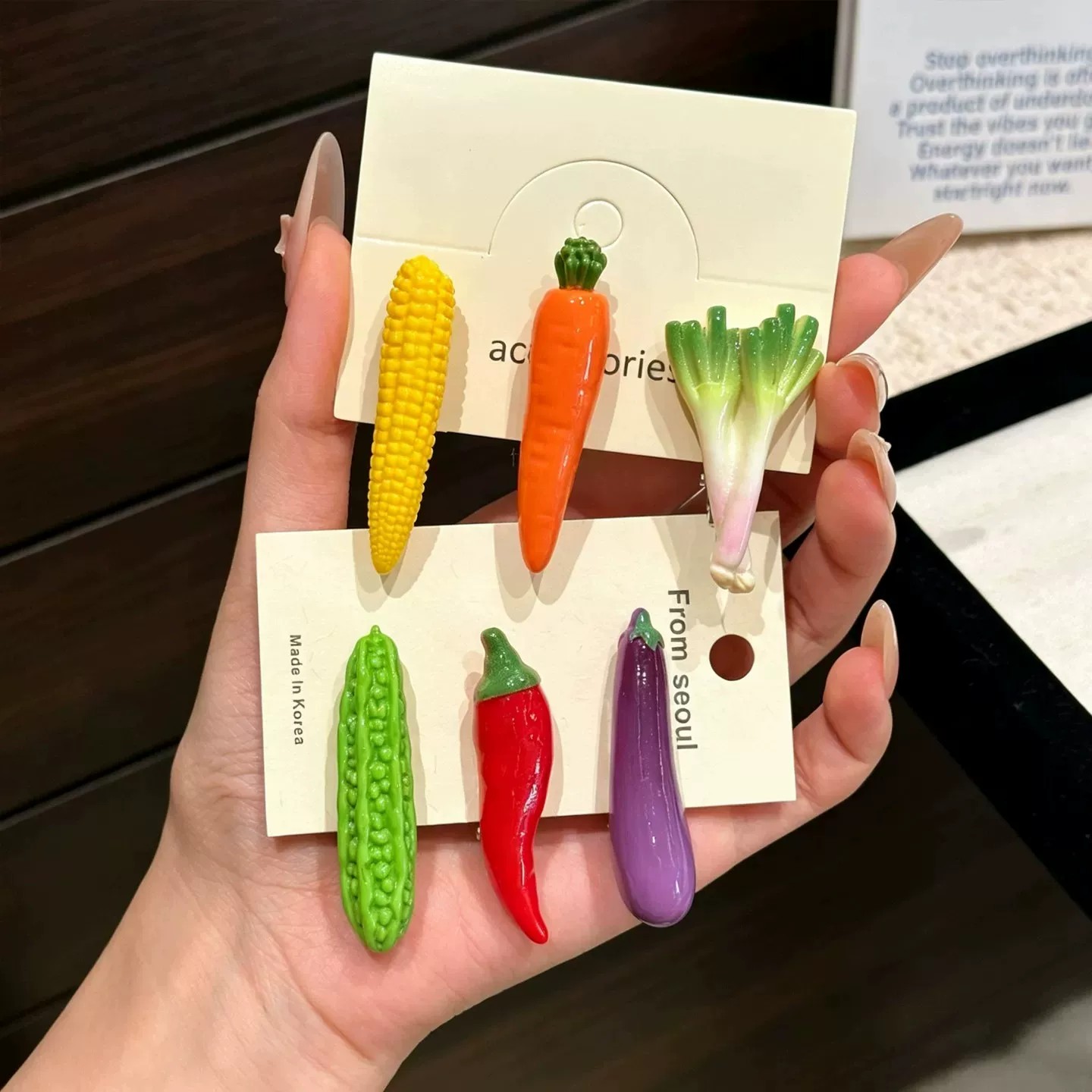 可爱搞怪蔬菜造型鸭嘴夹