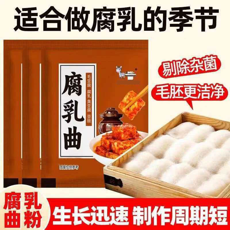 腐乳曲粉家用霉豆腐曲毛豆腐乳霉菌毛霉菌粉豆渣豆豉腐乳粉发酵菌图片