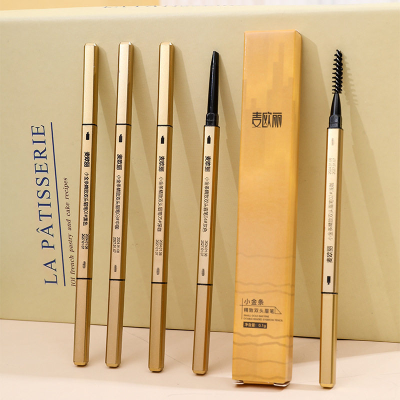 小金条眉笔双头眉笔头小金筷极细立体持久不晕染三角头防水易上色