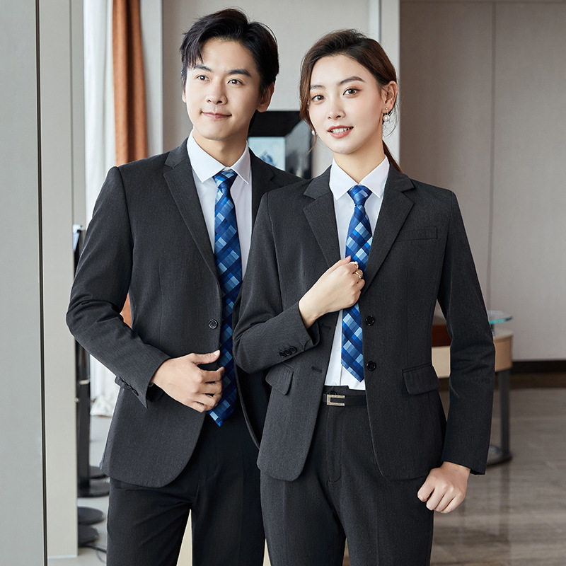 男女同款职业西装西装套装教师考试面试商务办公室白领上班西服