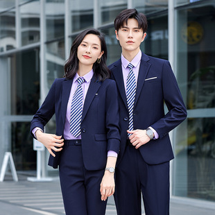 男女同款西服套装商务会议白领大学生面试辩论销售经理工作服