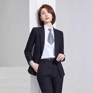 秋冬款女装女西服单扣翻盖正装修身女装外套小西装女士工作服