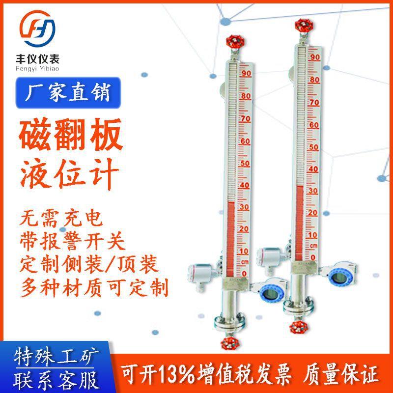 FY-UHZ/59C磁翻板液位计带远传信号DN25输出磁性水位计不锈钢304
