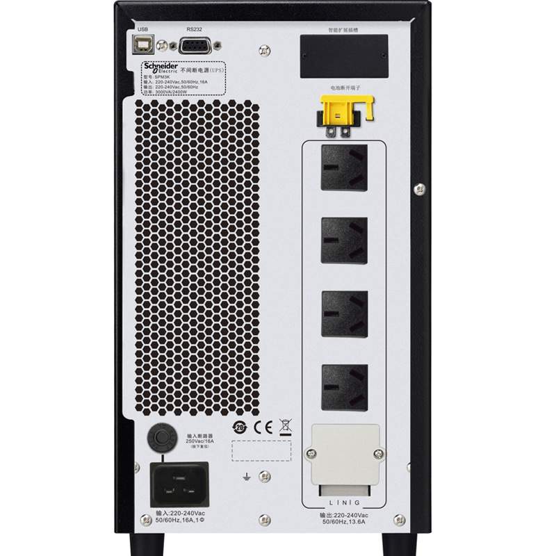 APC电气泰山UPS不间断电源SPM3KL 在线式高频3000VA/2400W工业级