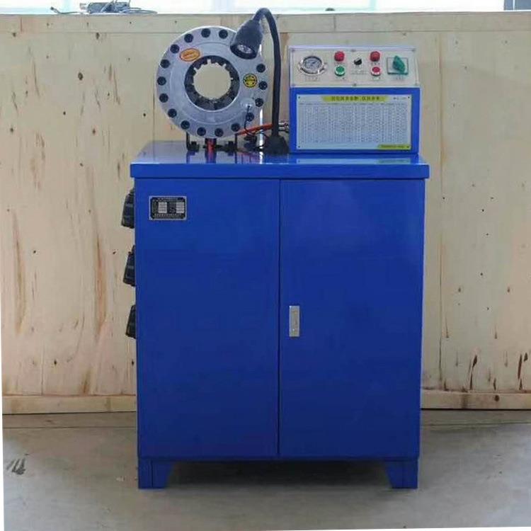 高压油管缩管机液压胶管压管机挖机油管缩管机自动扣压机压管机