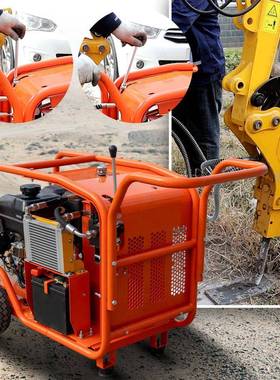 直销多功能液压动力站手推液镐属具动力站汽油液压动力源